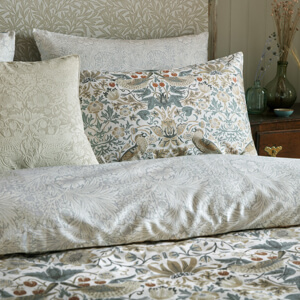 William Morris At Home Strawberry Thief Duvet Cover Set